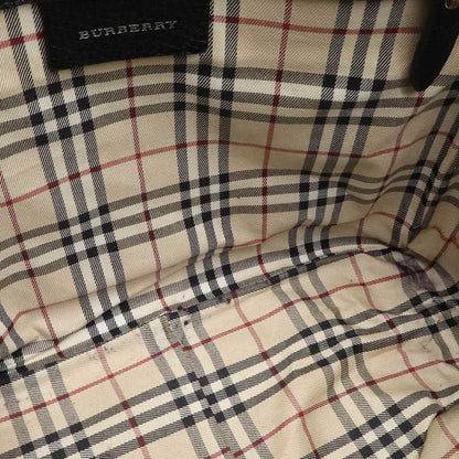 Burberry Black Leather Nova Check