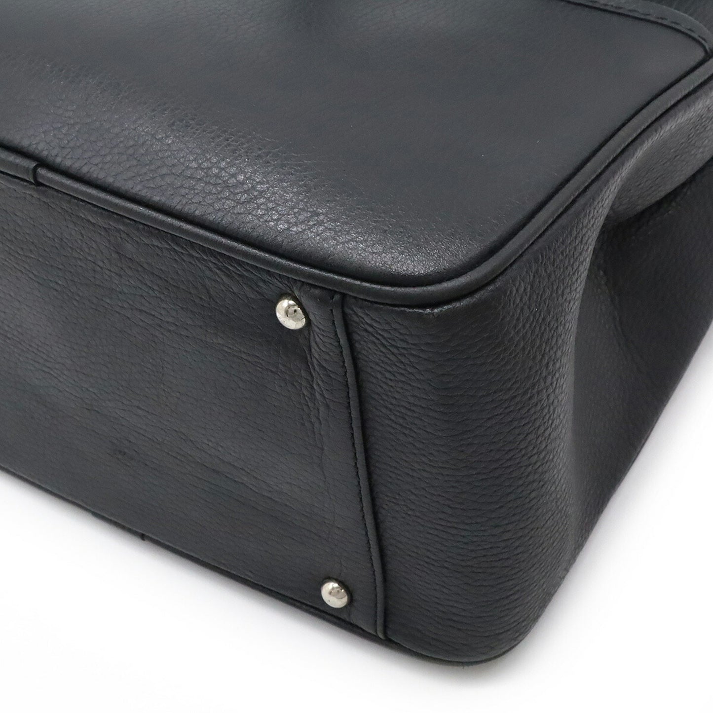 Burberry Black Leather Nova Check