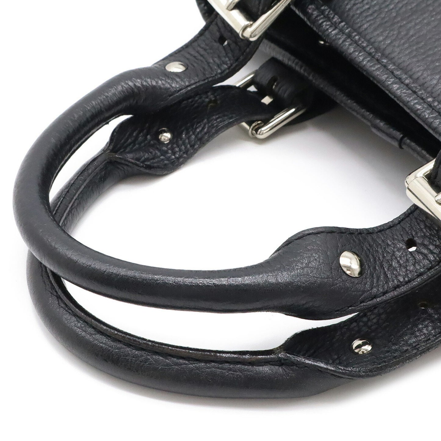 Burberry Black Leather Nova Check
