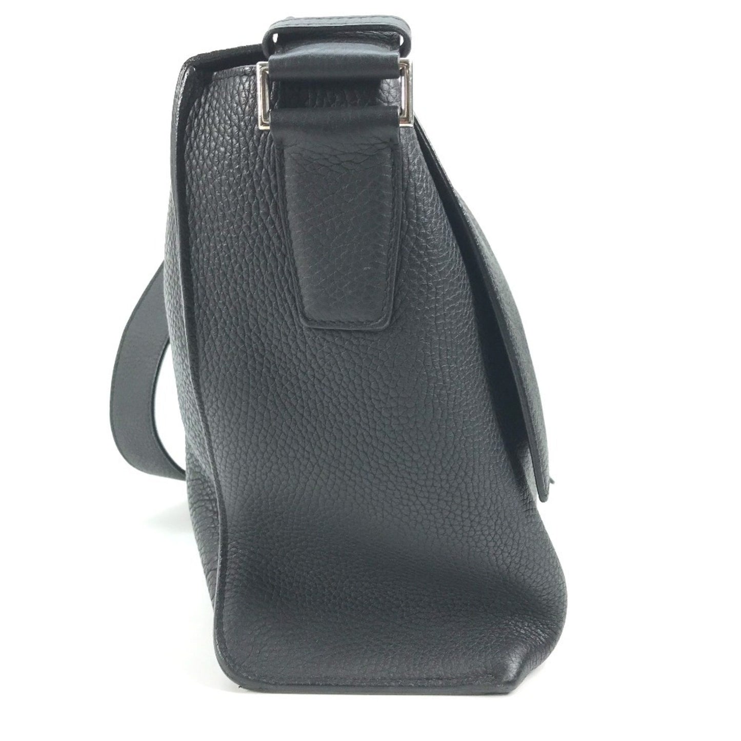 Hermès Black Leather Alfred