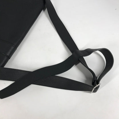 Hermès Black Leather Alfred