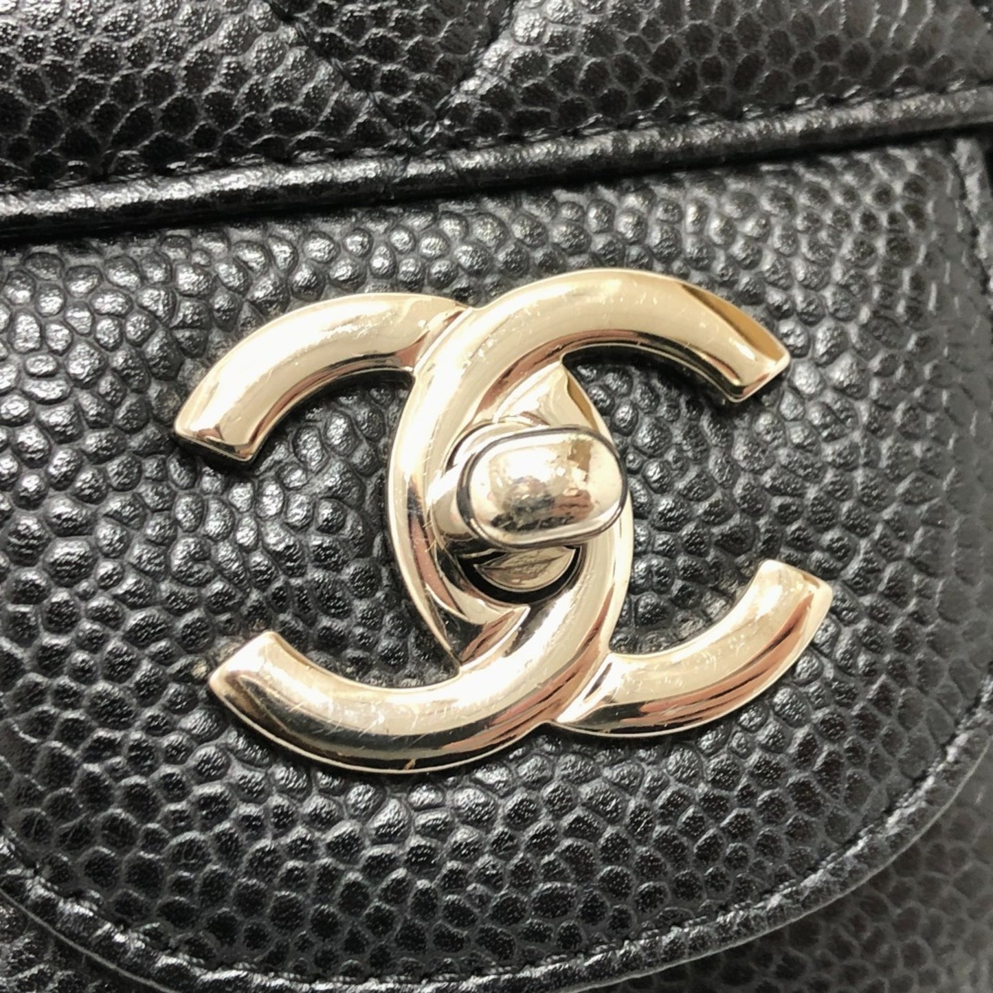 Chanel Black Leather Jumbo