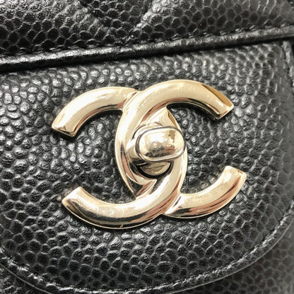 Chanel Black Leather Jumbo