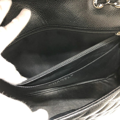 Chanel Black Leather Jumbo