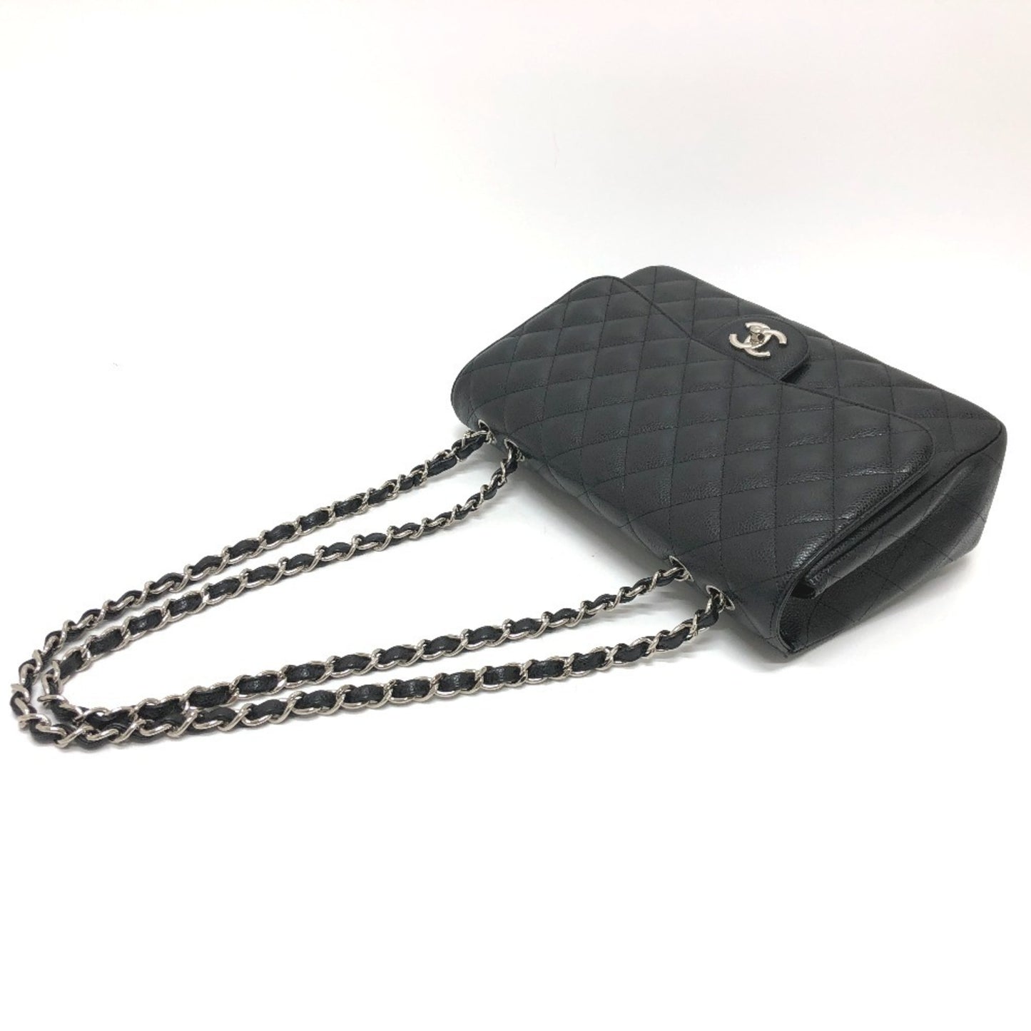 Chanel Black Leather Jumbo