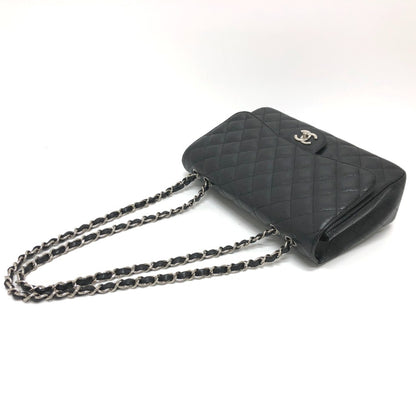 Chanel Black Leather Jumbo