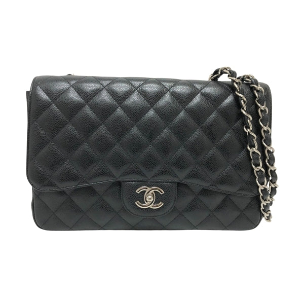 Chanel Black Leather Shopping