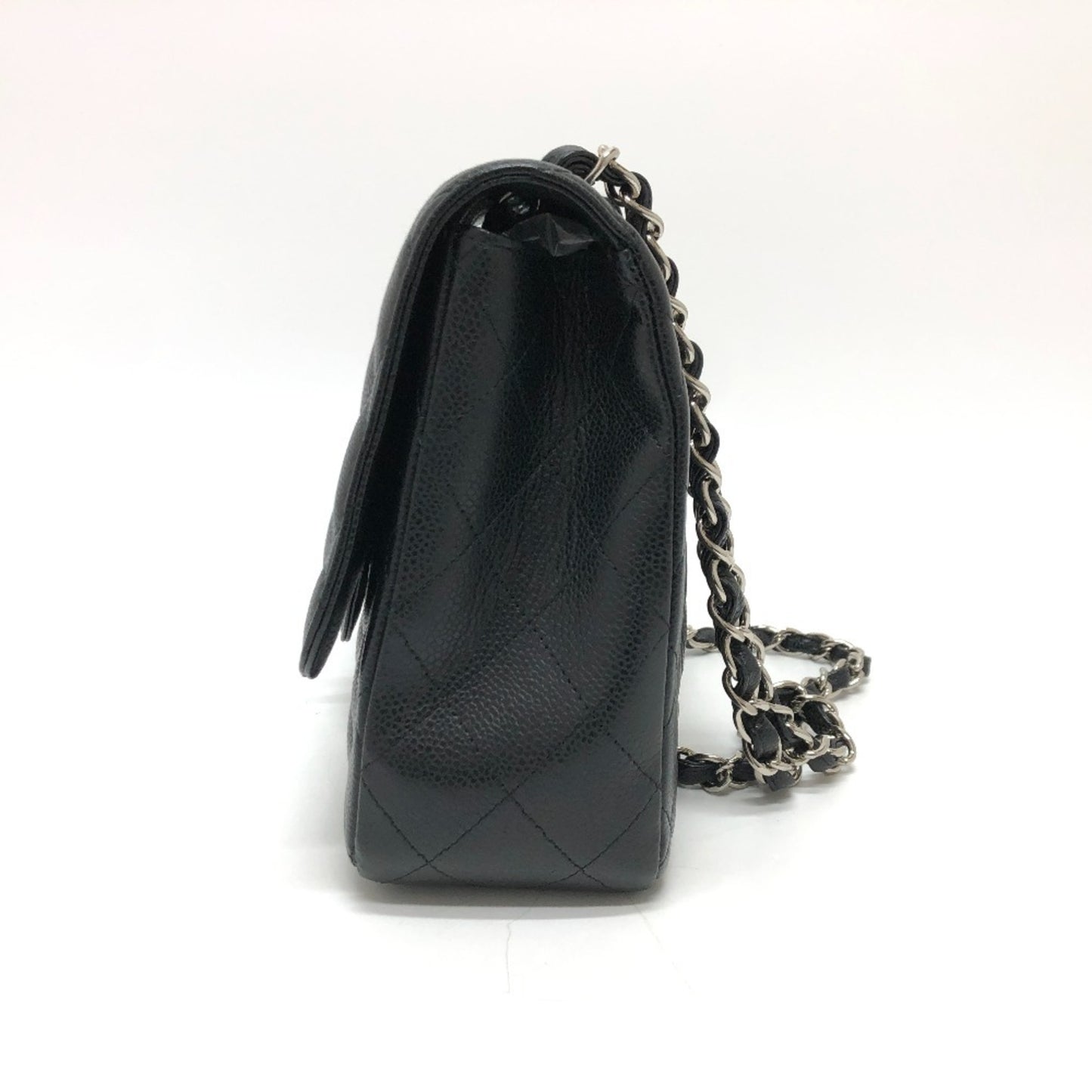 Chanel Black Leather Jumbo