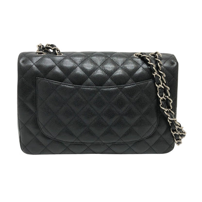 Chanel Black Leather Jumbo