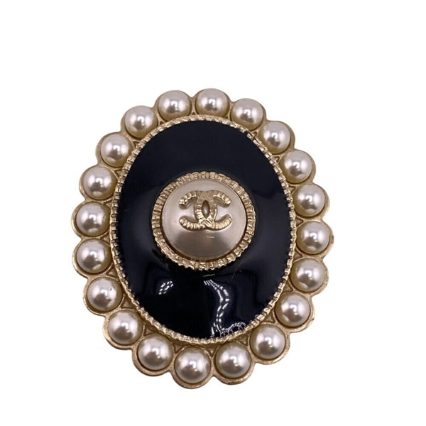 Chanel Gold Gold Plated Coco Mark