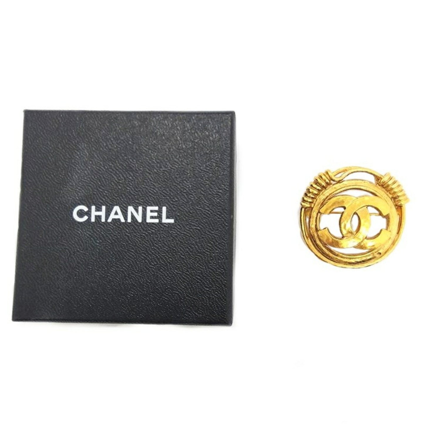 Chanel Gold Gold Plated Coco Mark
