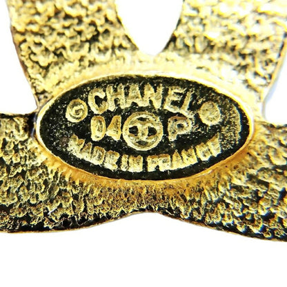 Chanel Gold Gold Plated Coco Mark