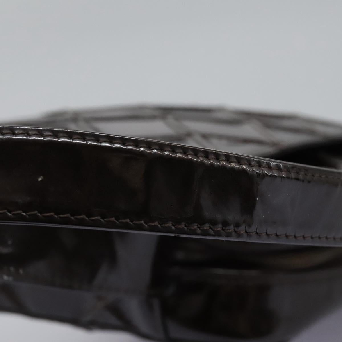 Chanel Brown Patent Leather Camera