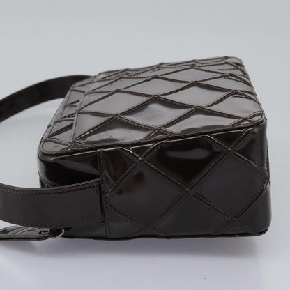 Chanel Brown Patent Leather Camera