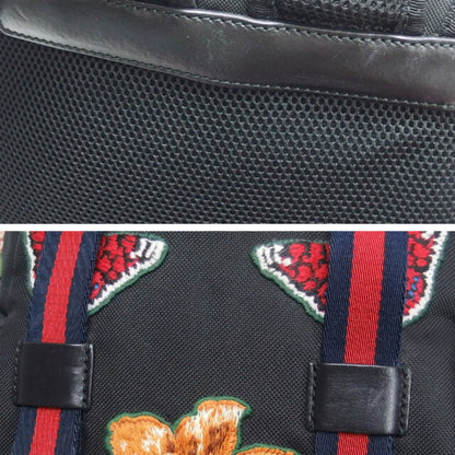 Gucci Black Canvas Backpack