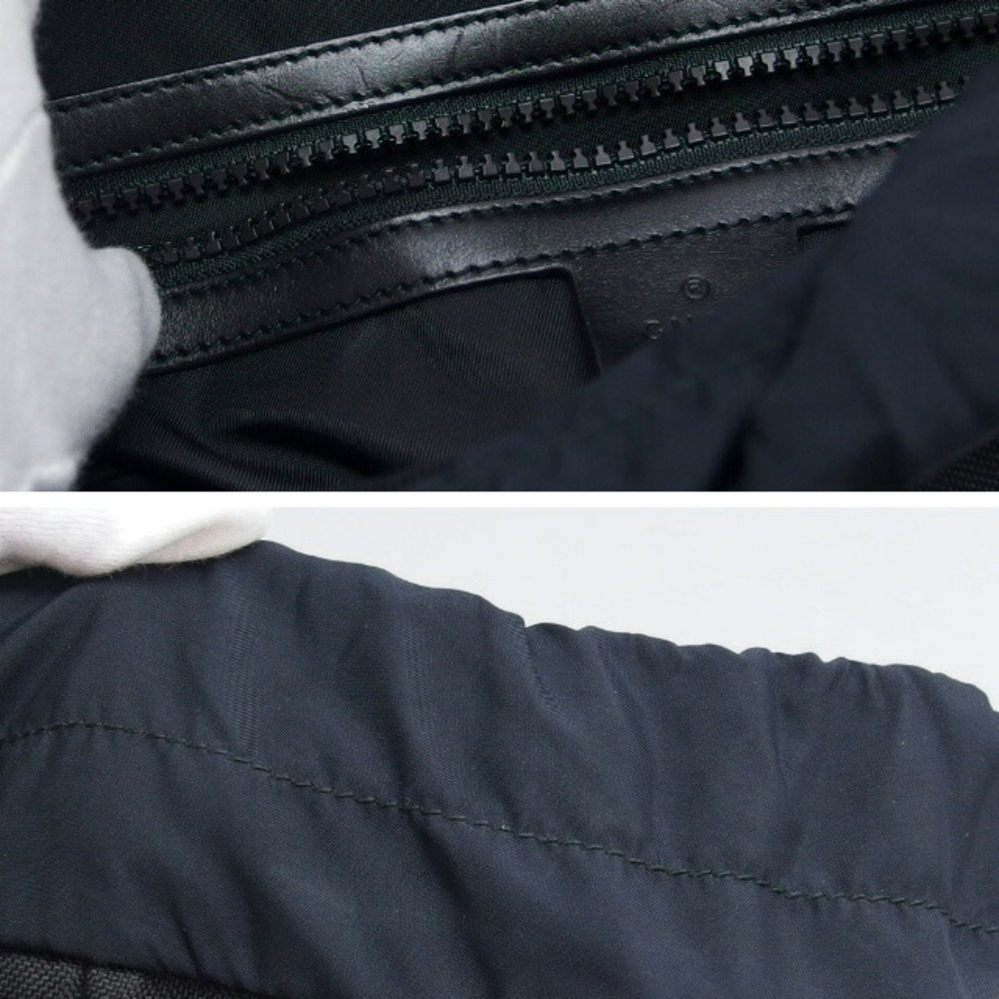 Gucci Black Canvas Backpack