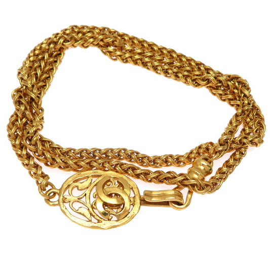 Chanel Gold Gold Plated Coco Mark