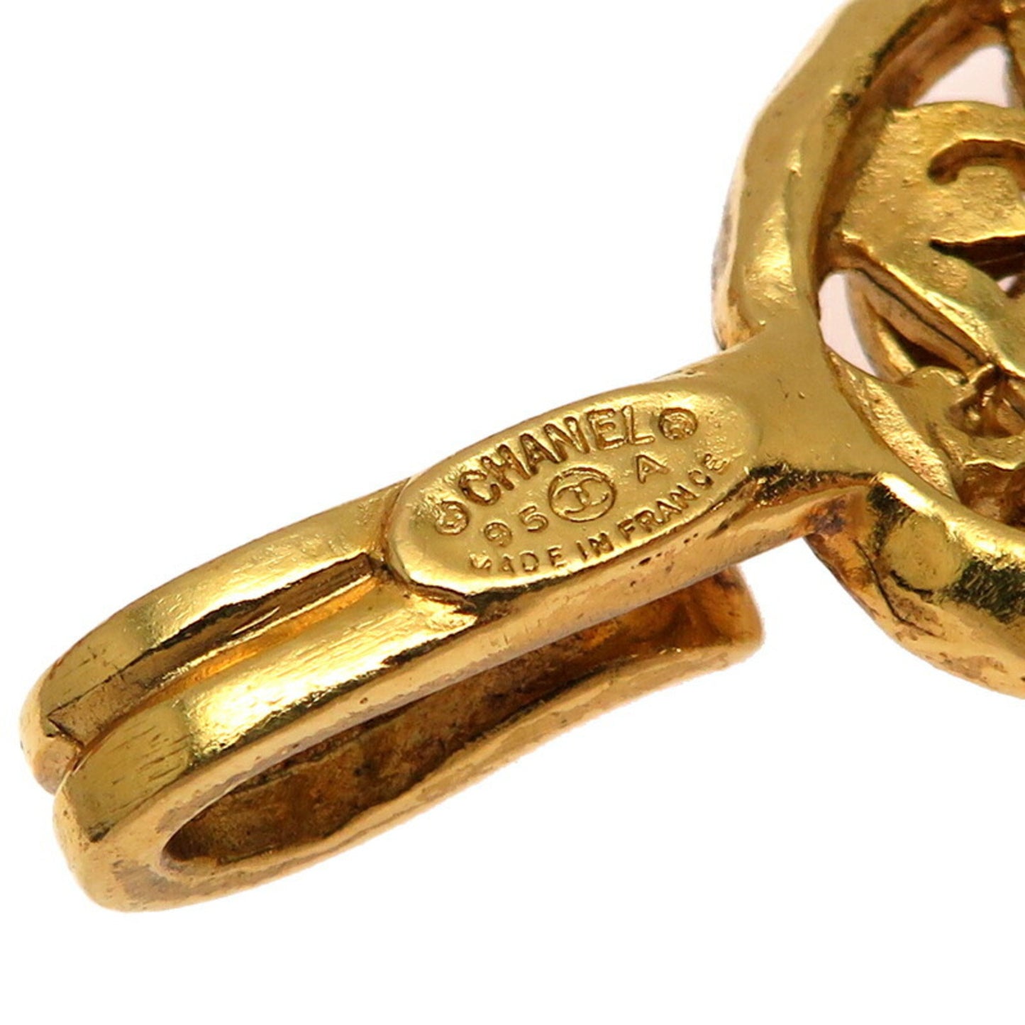 Chanel Gold Gold Plated Coco Mark