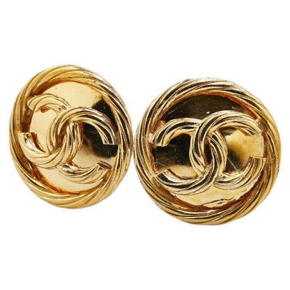 Chanel Gold Gold Plated Coco Mark