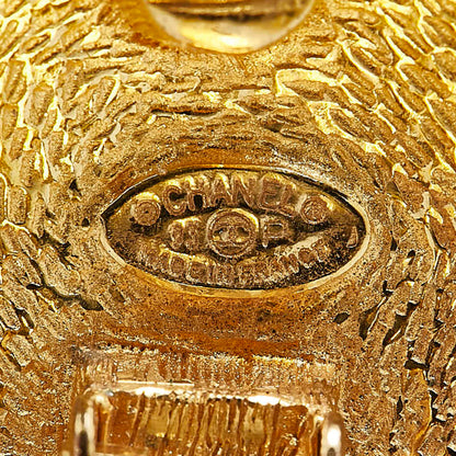 Chanel Gold Gold Plated Coco Mark