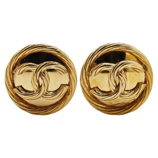 Chanel Gold Gold Plated Coco Mark