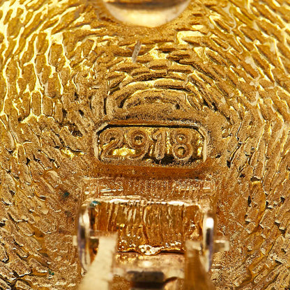 Chanel Gold Gold Plated Coco Mark