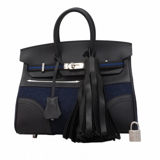 Hermès Blue Leather Birkin 25