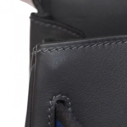 Hermès Blue Leather Birkin 25