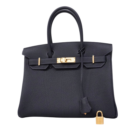 Hermès Blue Leather Birkin 30