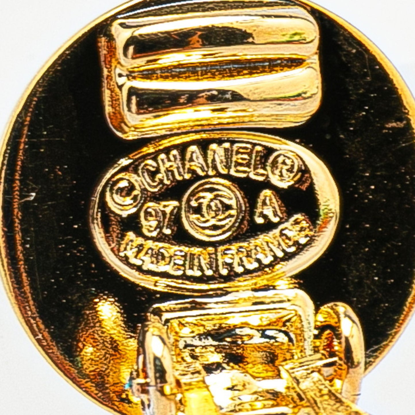 Chanel Gold Gold Plated Coco Mark