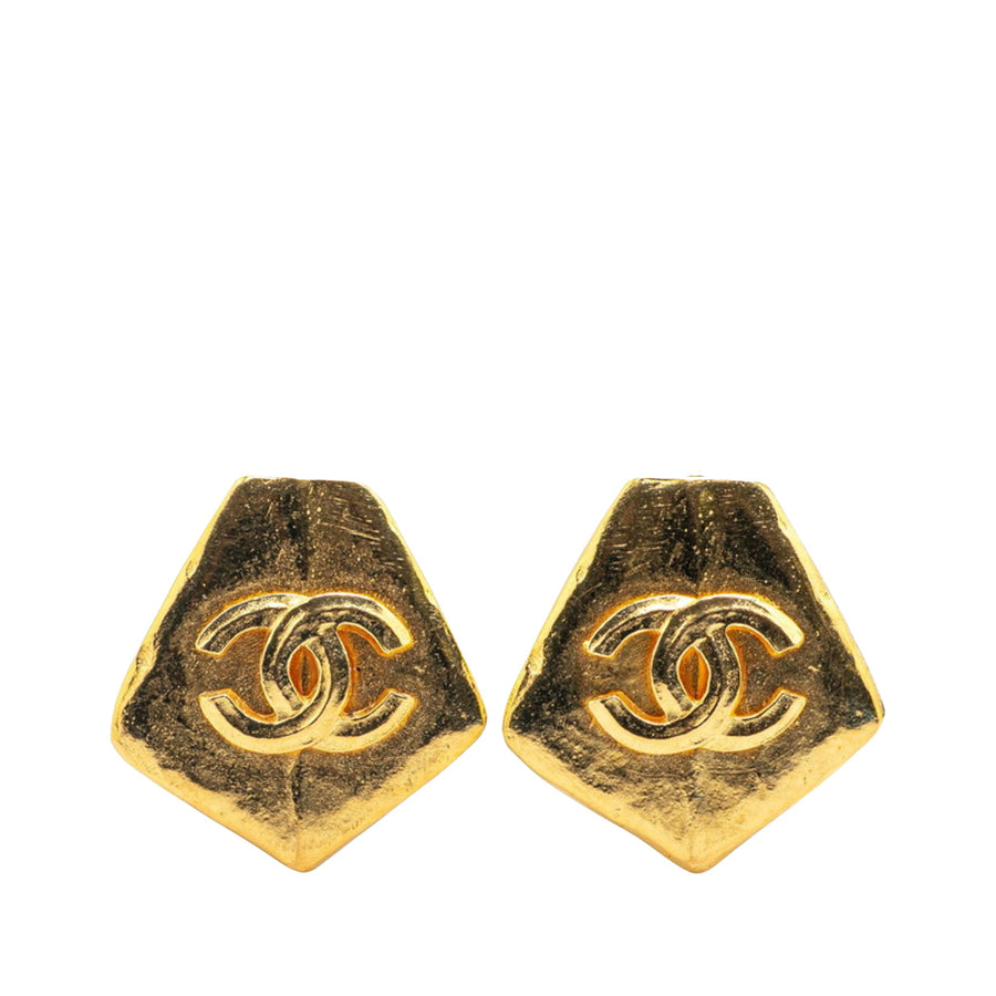 Chanel Gold Gold Plated Coco Mark