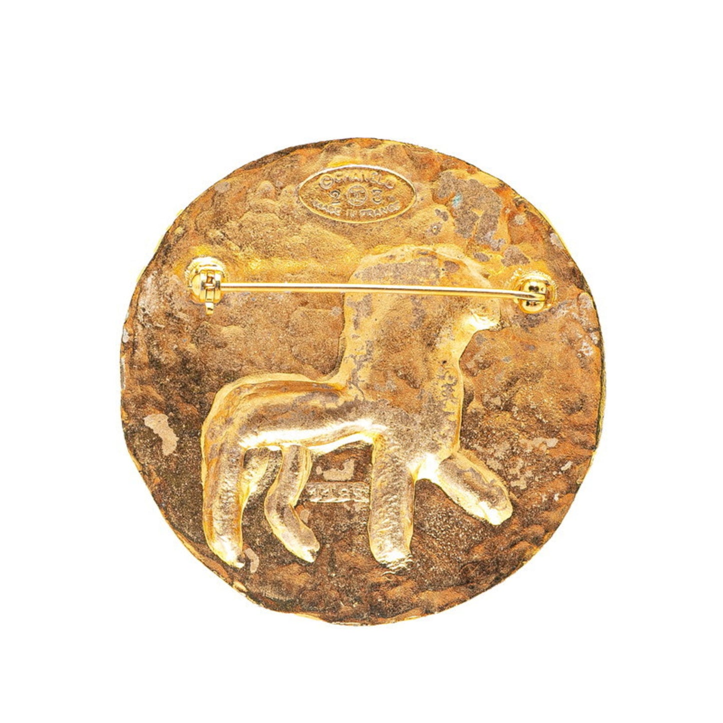 Chanel Gold Gold Plated Brooch