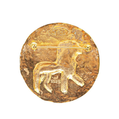 Chanel Gold Gold Plated Brooch