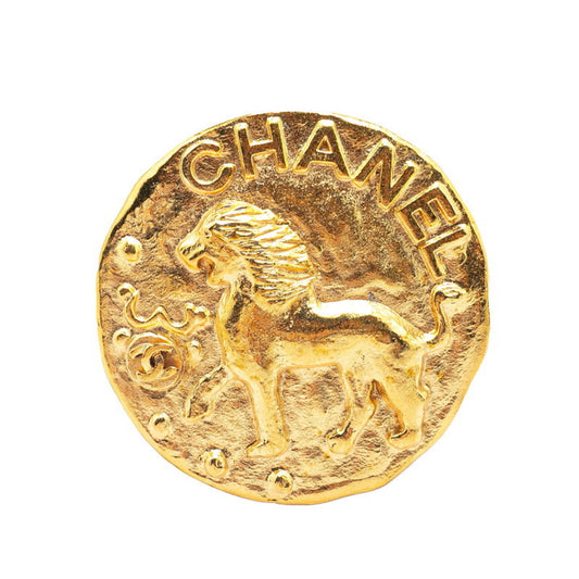 Chanel Gold Gold Plated Brooch