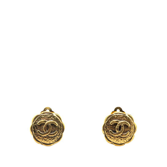 Chanel Gold Gold Plated Coco Mark