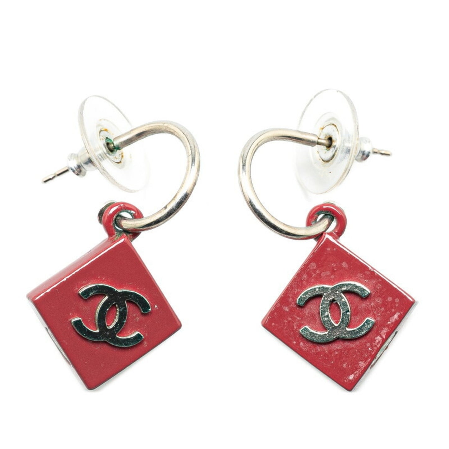 Chanel Red Gold Plated Coco Mark