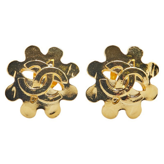 Chanel Gold Gold Plated Coco Mark