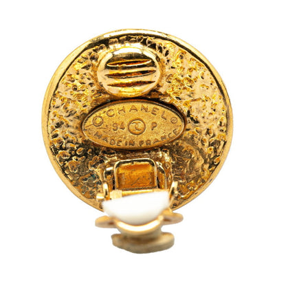 Chanel Gold Gold Plated Coco Mark