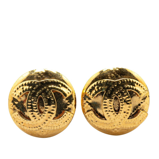 Chanel Gold Gold Plated Coco Mark