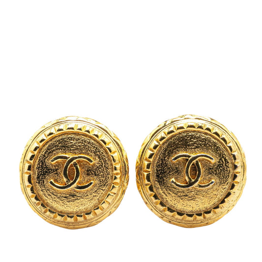 Chanel Gold Gold Plated Coco Mark