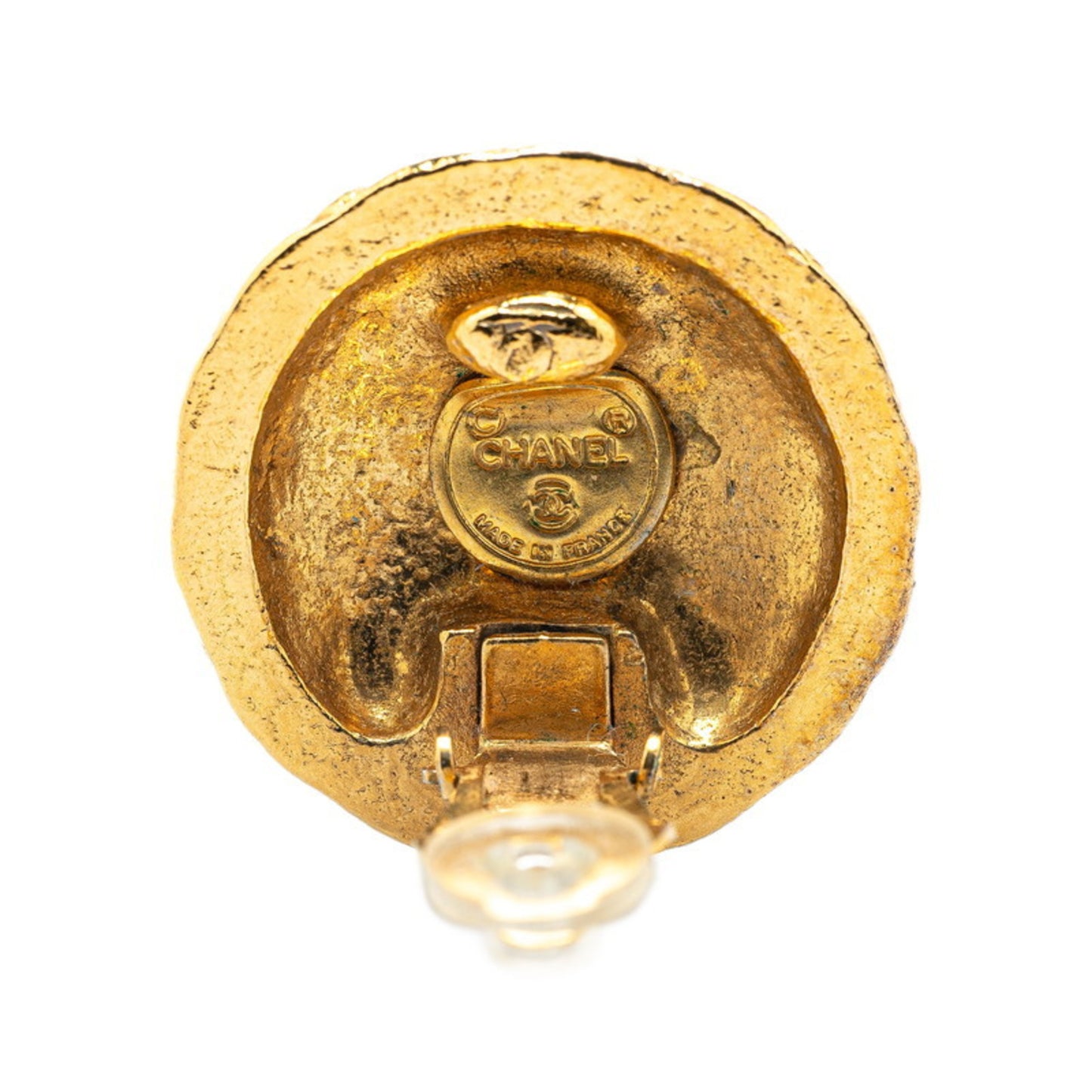 Chanel Gold Gold Plated Coco Mark