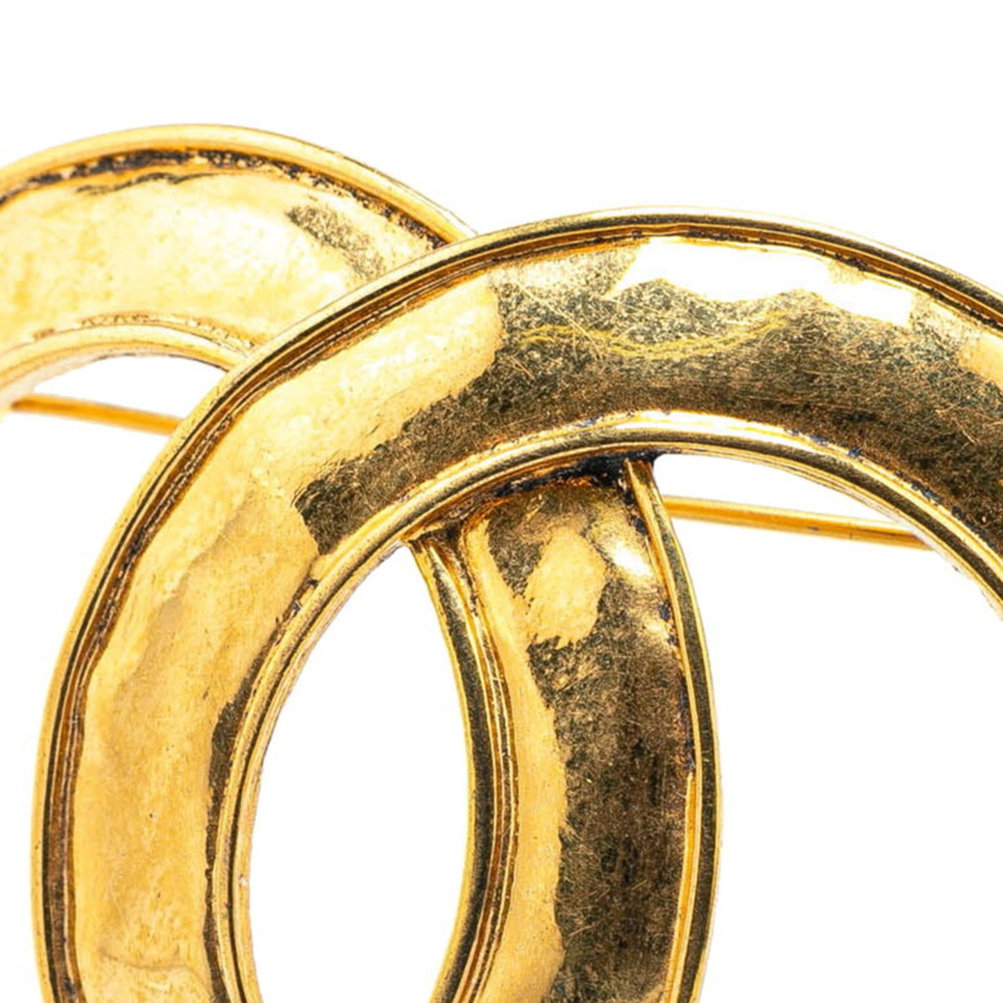 Chanel Gold Gold Plated Coco Mark
