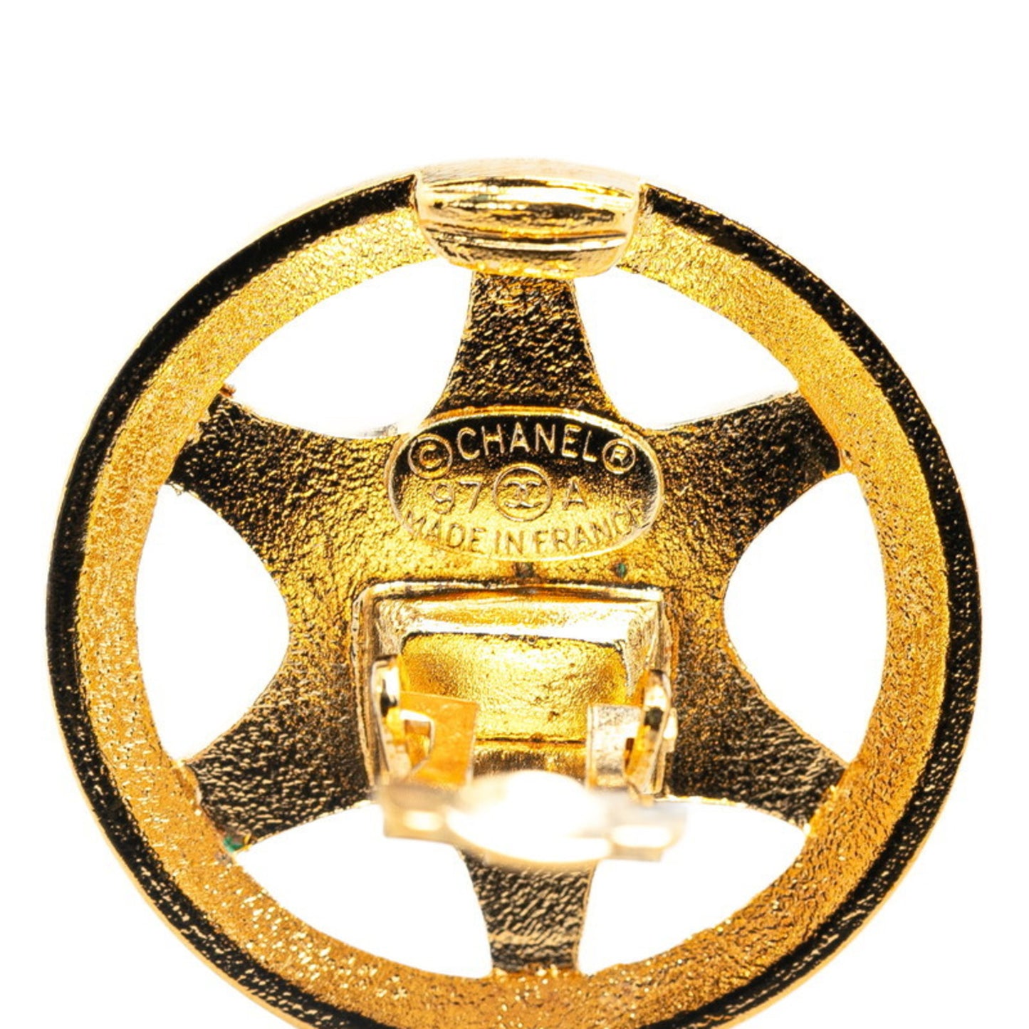 Chanel Gold Gold Plated Coco Mark
