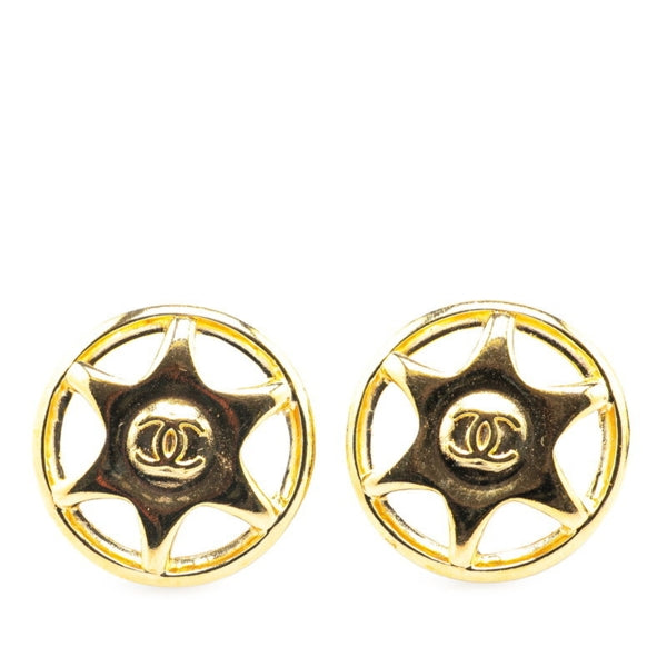 Chanel Gold Gold Plated Coco Mark