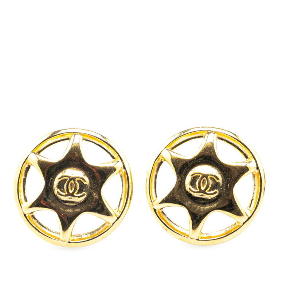 Chanel Gold Gold Plated Coco Mark
