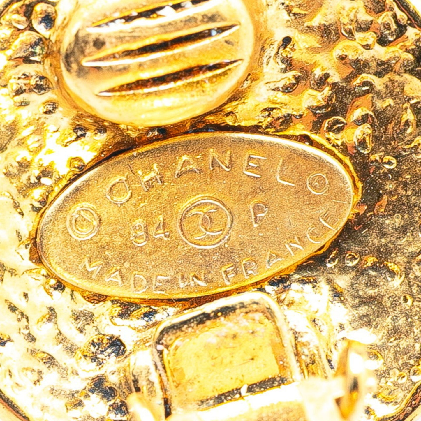 Chanel Gold Gold Plated Coco Mark