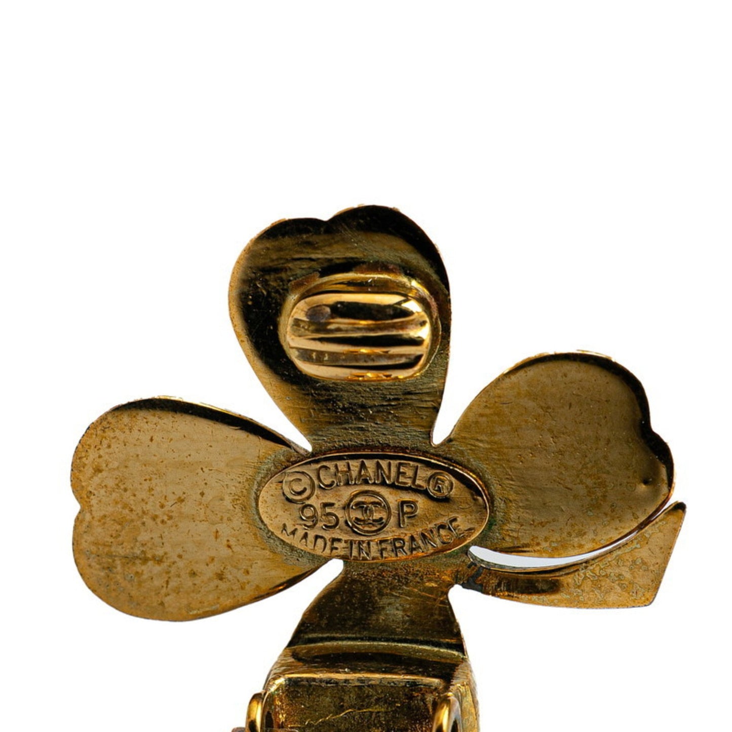 Chanel Gold Gold Plated Clover