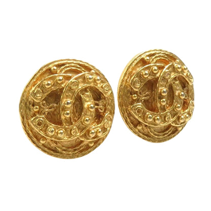 Chanel Gold Gold Plated Coco Mark