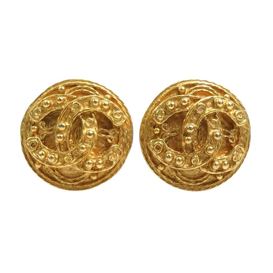 Chanel Gold Gold Plated Coco Mark