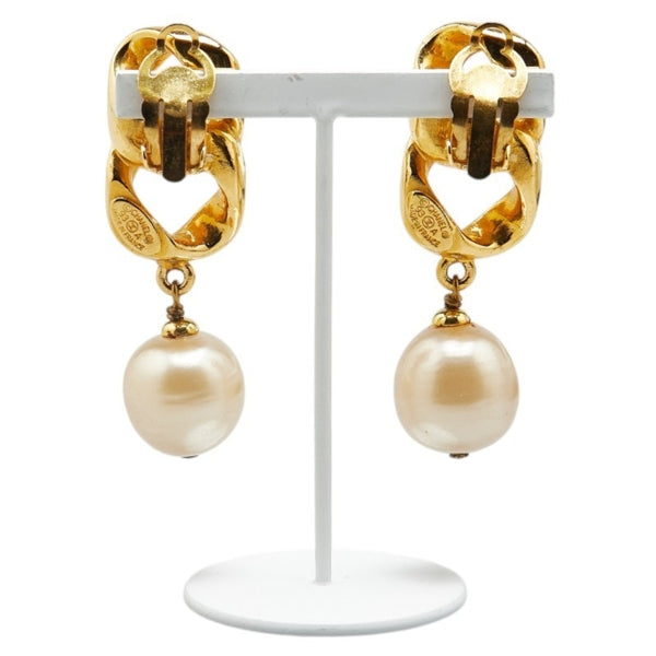 Chanel Gold Gold Plated Coco Mark